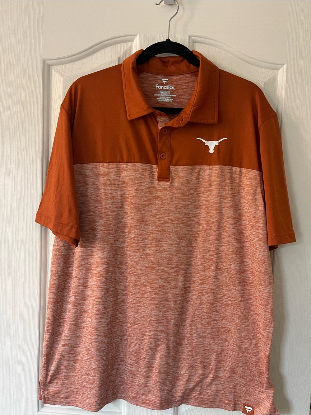 Fanatics Two-Tone Orange Texas Longhorns Polo